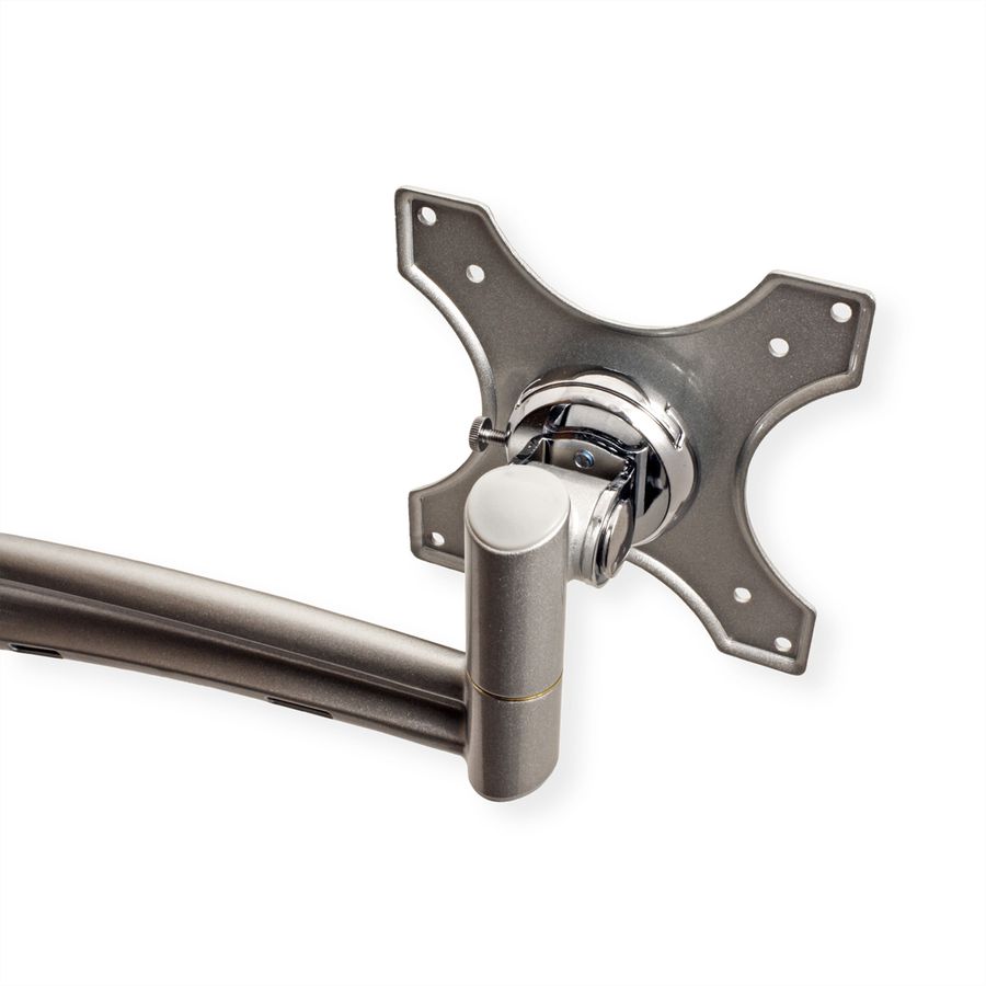 VALUE Dual LCD Monitor Arm, Desk Clamp, 4 Joints, height adjustable separately