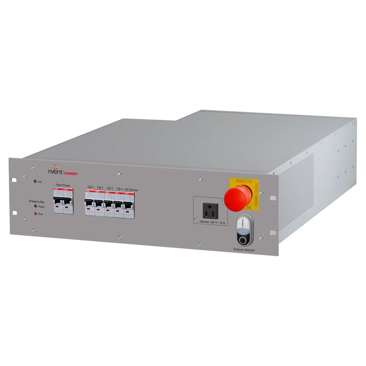 SCHROFF Rack Safety Plus, 3 U, 120 V AC, EMC Filter