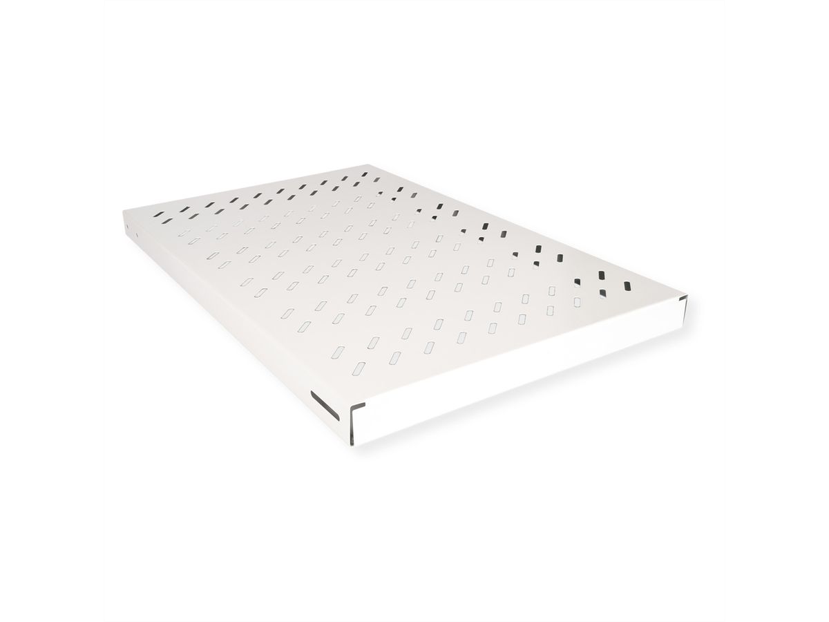 ROLINE 19-inch plank 1 U, instelbaar 770 mm diep 50 kg grijs