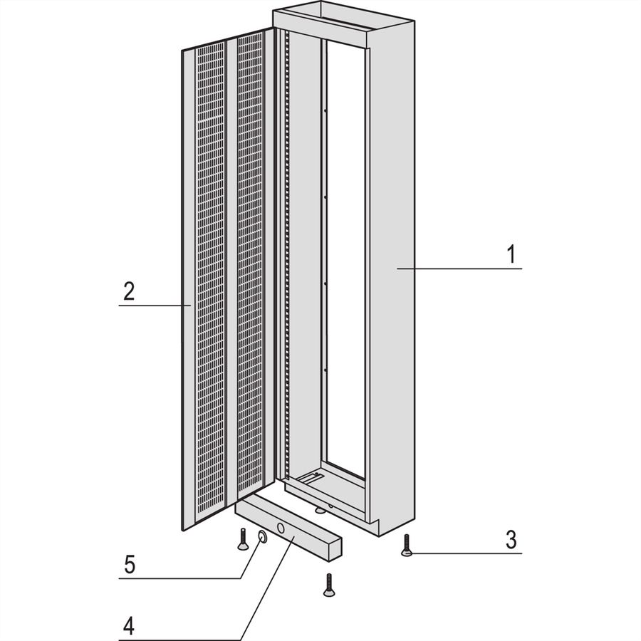 SCHROFF Etsirack Cabinet Frame, 1 Piece