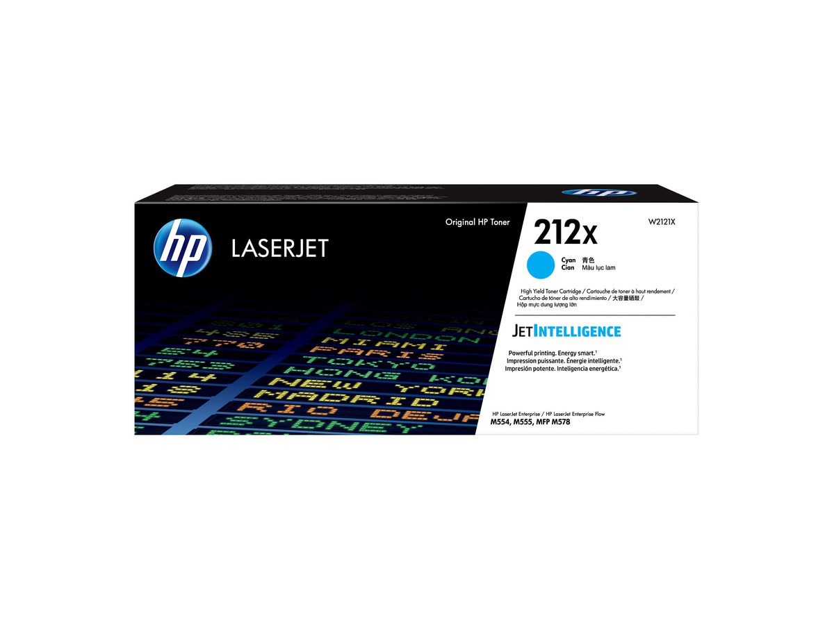 HP 212X High Yield Cyan Original LaserJet Toner Cartridge