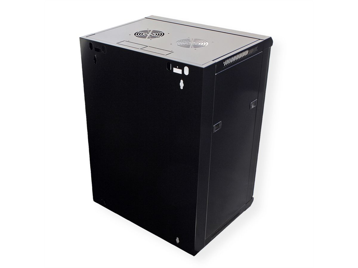 VALUE 19" Wall Mount Rack 15U, 775x570x600 mm (HxWxD), black
