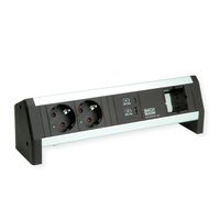 BACHMANN DESK 2xprotective contact USB A&C, USB Charger 22W 1xABD GST18