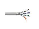 VALUE S/FTP (PiMF) kabel, Cat.8 (Klasse I), massieve kabel, AWG22, LSOH, grijs, 100 m