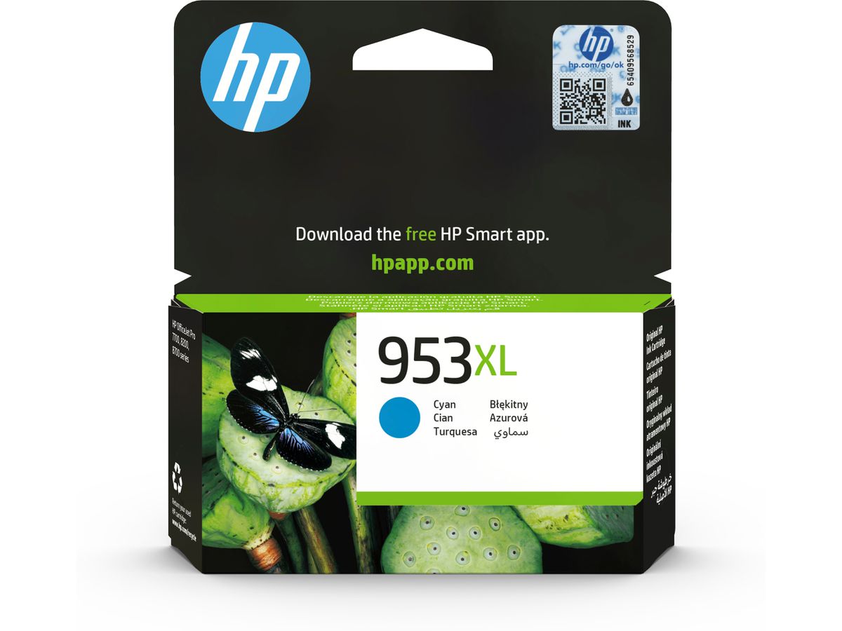 HP 953XL High Yield Cyan Original Ink Cartridge