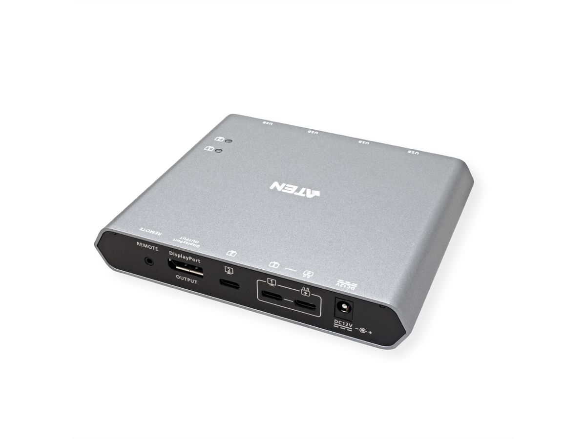 ATEN US3311 2-poorts USB-C 4K DisplayPort KVM-dock