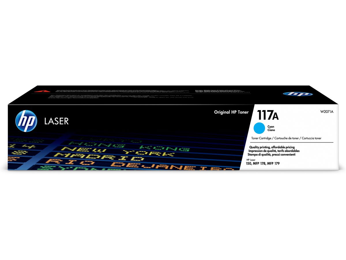 HP 117A Cyan Original Laser Toner Cartridge