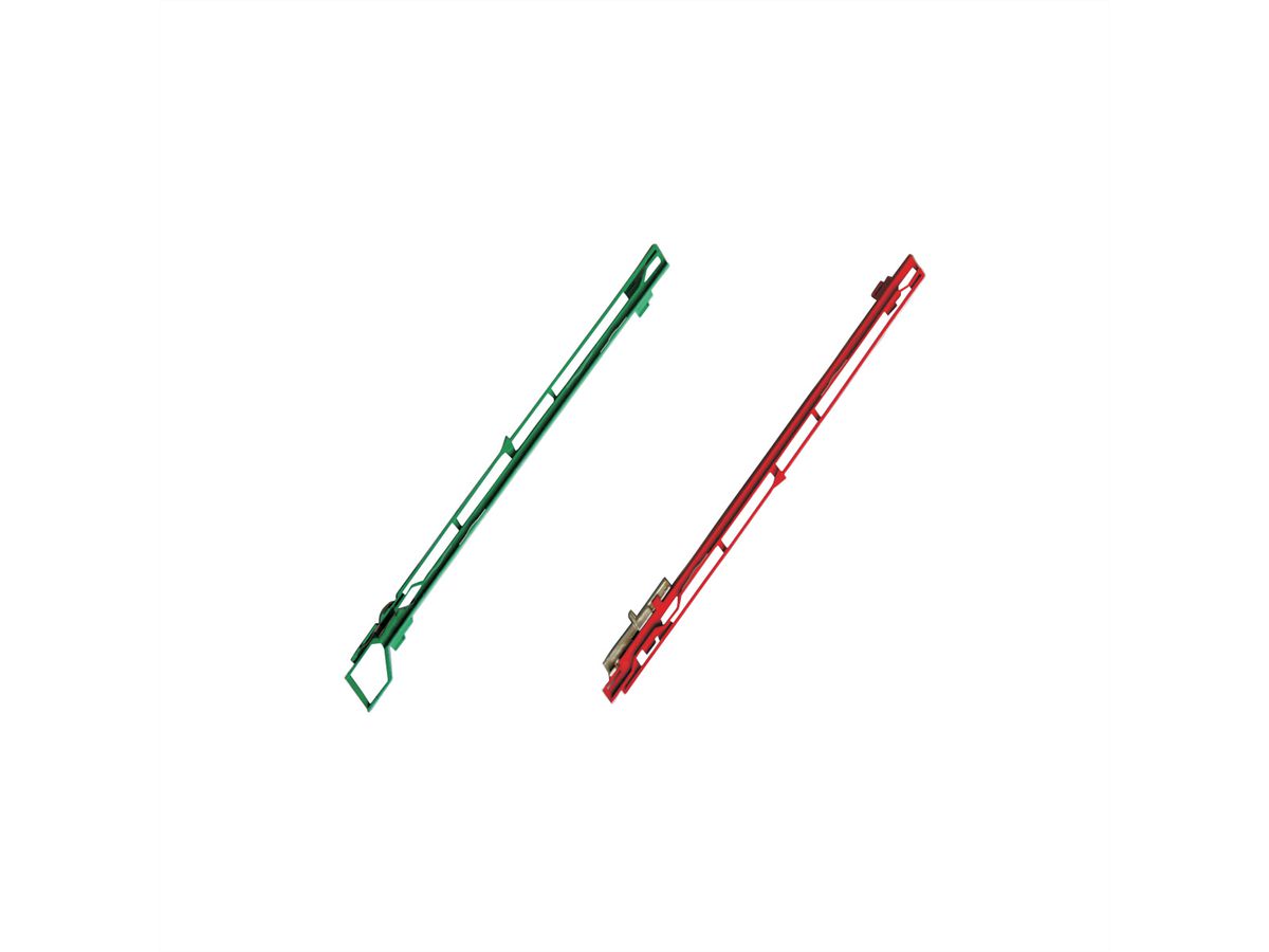 SCHROFF MTCA Guide Rail, Green, Top, for all Modules, 10 pieces