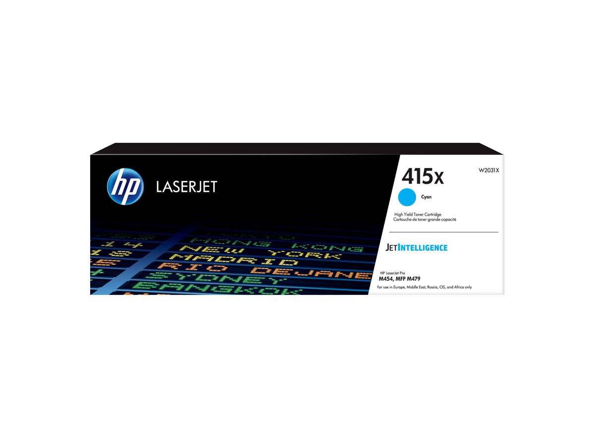 HP 415X originele high-capacity cyaan LaserJet tonercartridge
