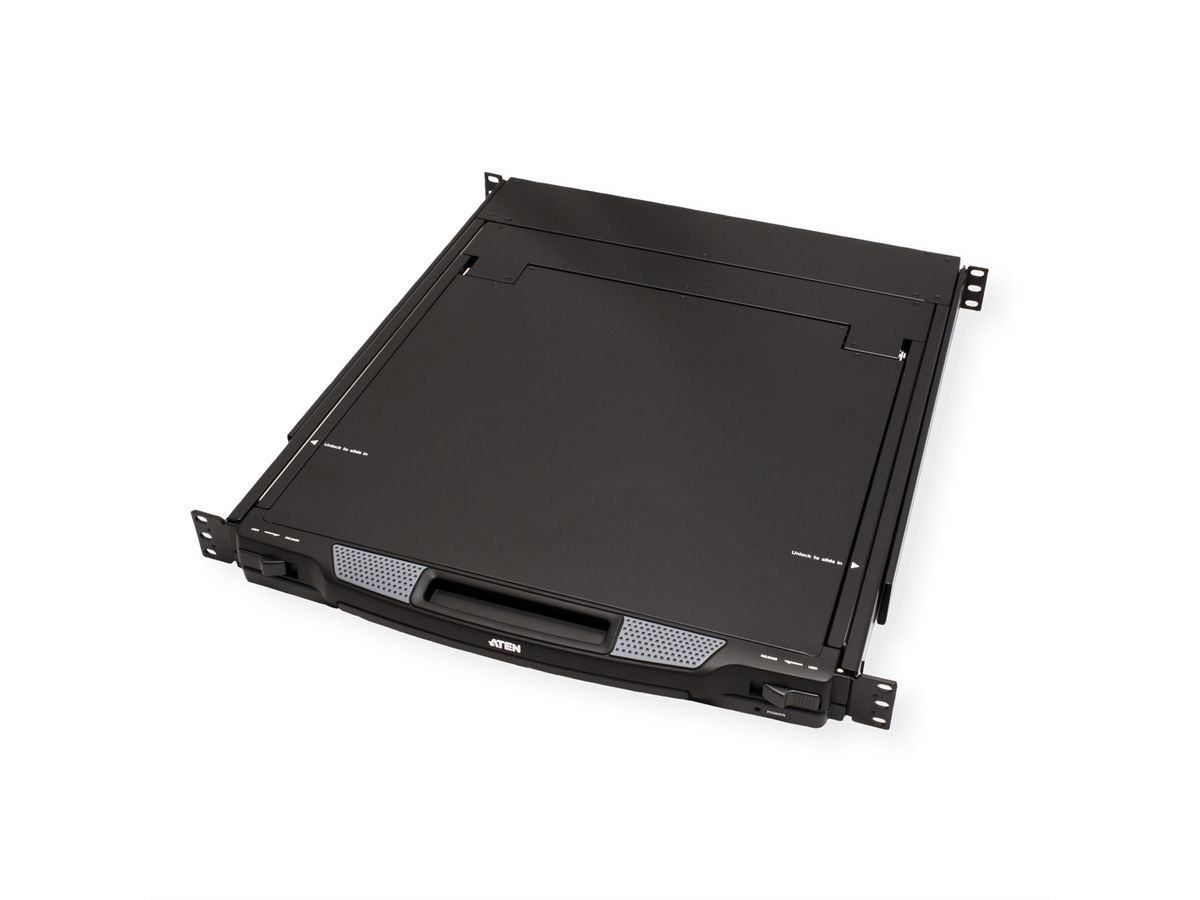ATEN CL1000M KVM-Konsole, 43cm LCD, VGA, PS/2, UK-Layout