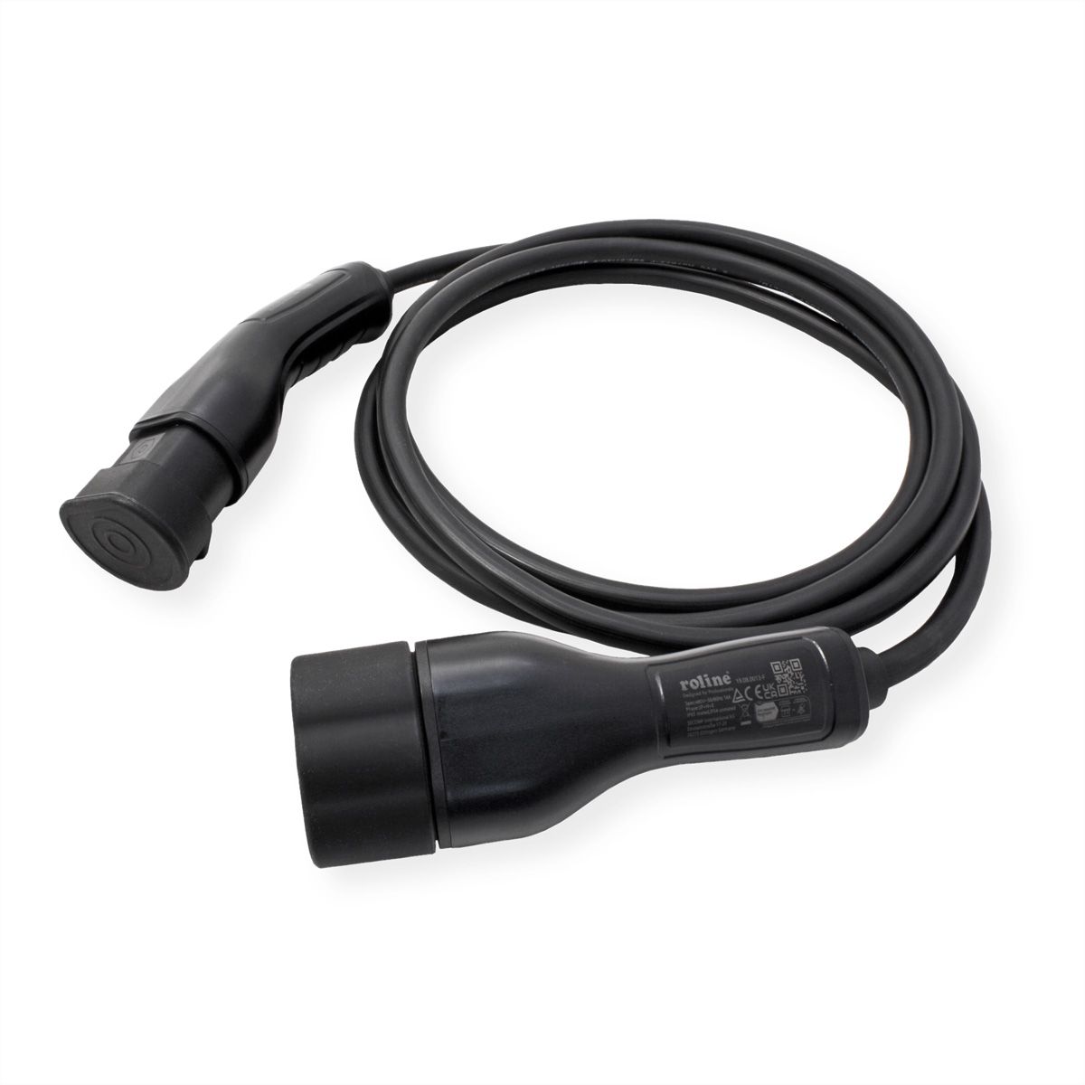 ROLINE EV Charging Cable Assembly Type2, 3-Phase, 480VAC (3P+N+E), 16 A, 11 kW, 3 m