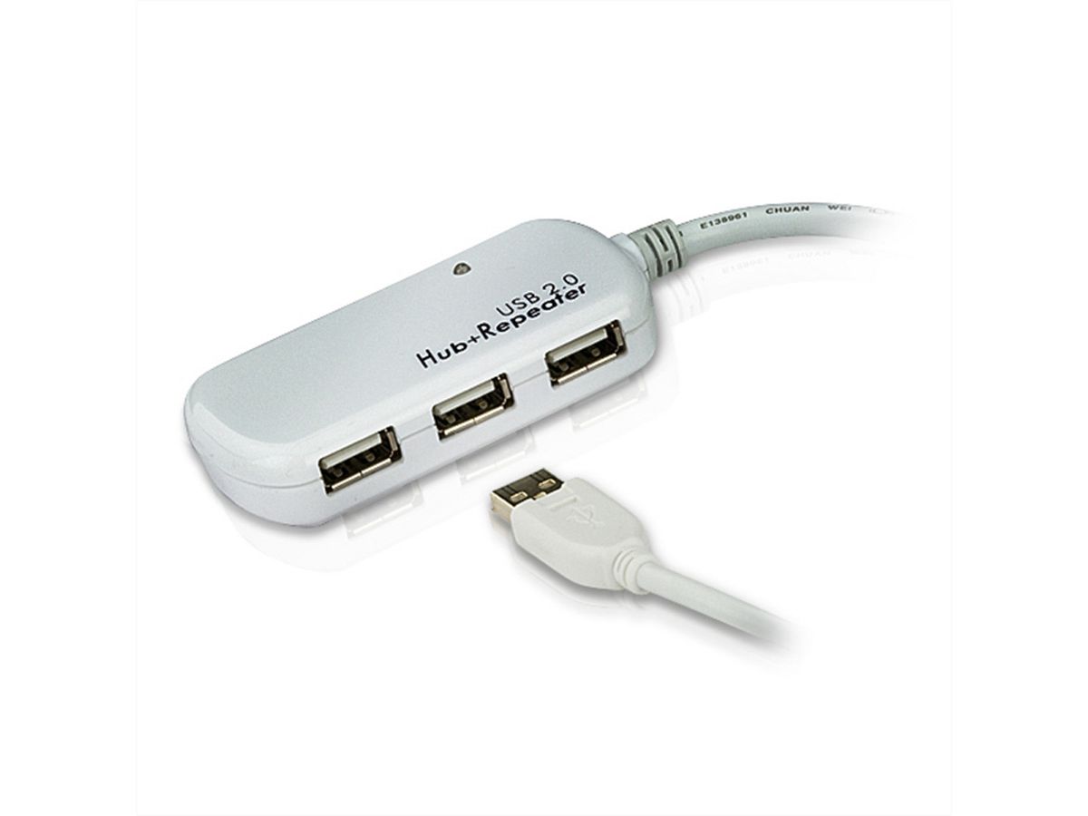 ATEN UE2120H USB Extender 4-Poorts Hub, grijs, 12 m