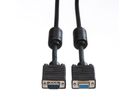 ROLINE SVGA Cable + Ferrite, HD15, M/F, 6 m