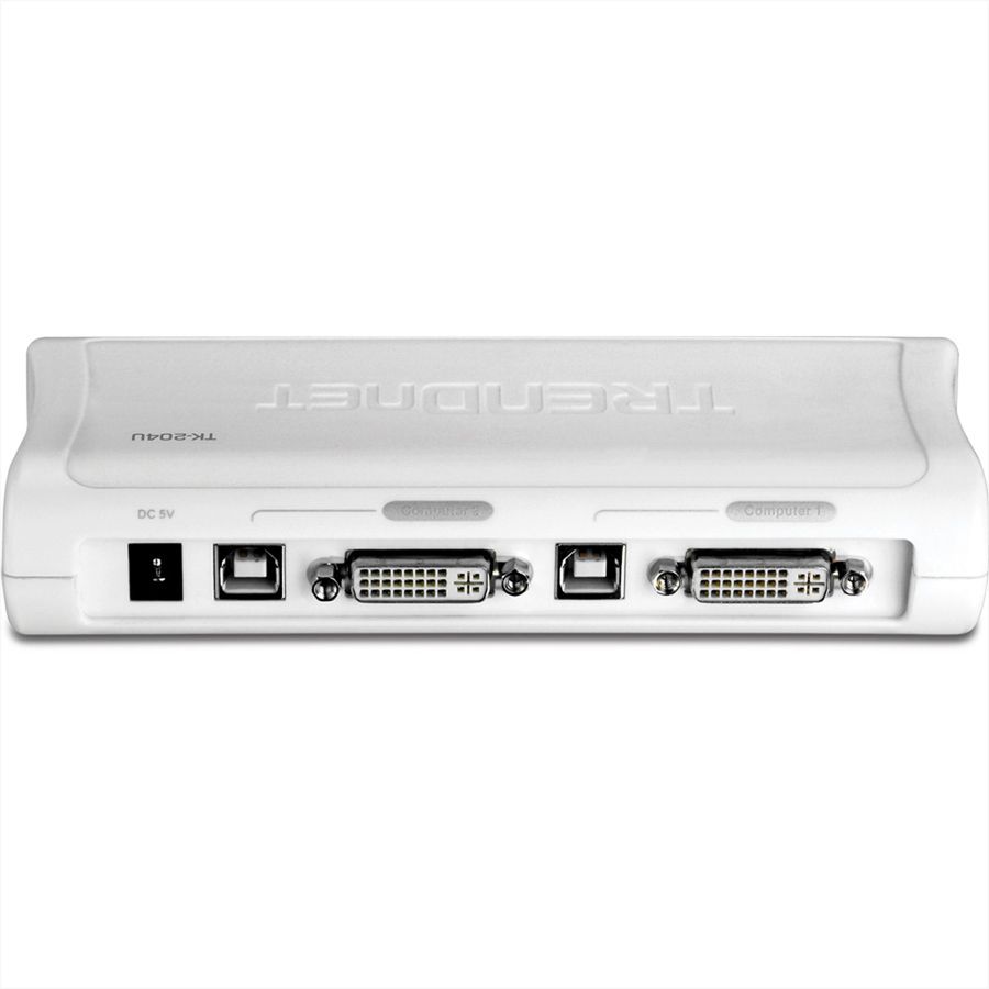 TRENDnet TK-204UK KVM-switch 2-poorts DVI USB met audiokit