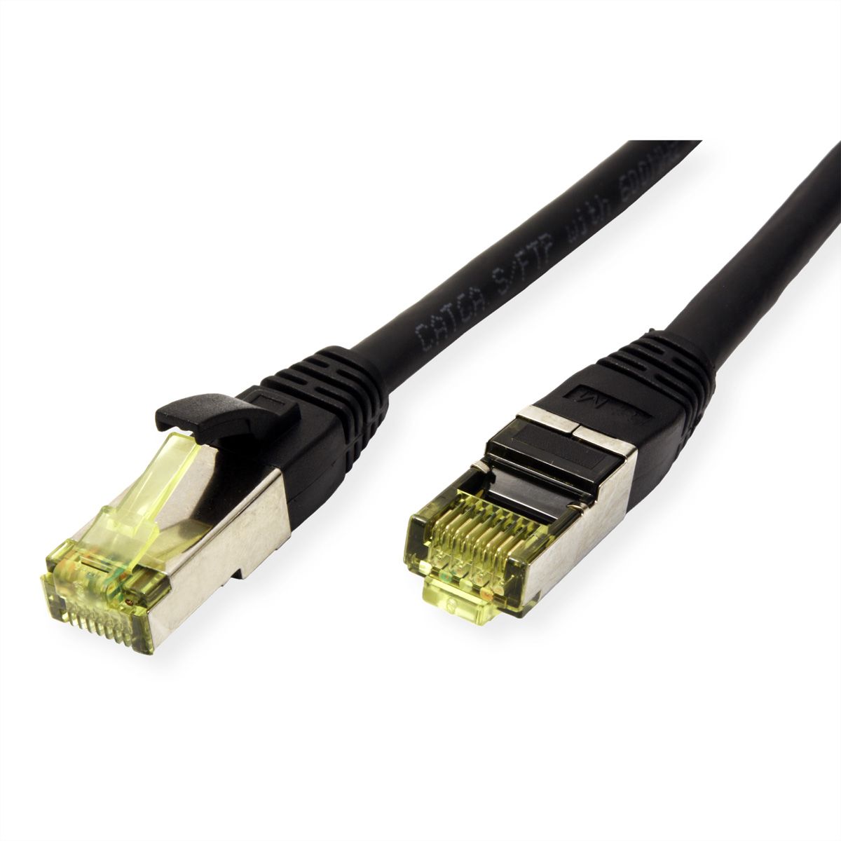 ROLINE Outdoor patchkabel Cat.6A (Klasse EA) S/FTP (PiMF), soepel draad, LSOH, zwart, 7 m
