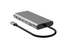 VALUE Dockingstation Type C, 1x HDMI 4K60, 1x HDMI 4K30, 1x DP 4K60, 1x VGA 1080P, 1x Gigabit Ethernet, 2x USB 3.2 Gen1 (C), 1x USB 3.2 Gen1 (A), 1x USB 2.0 (A), 1x Type C PD (Power Delivery)