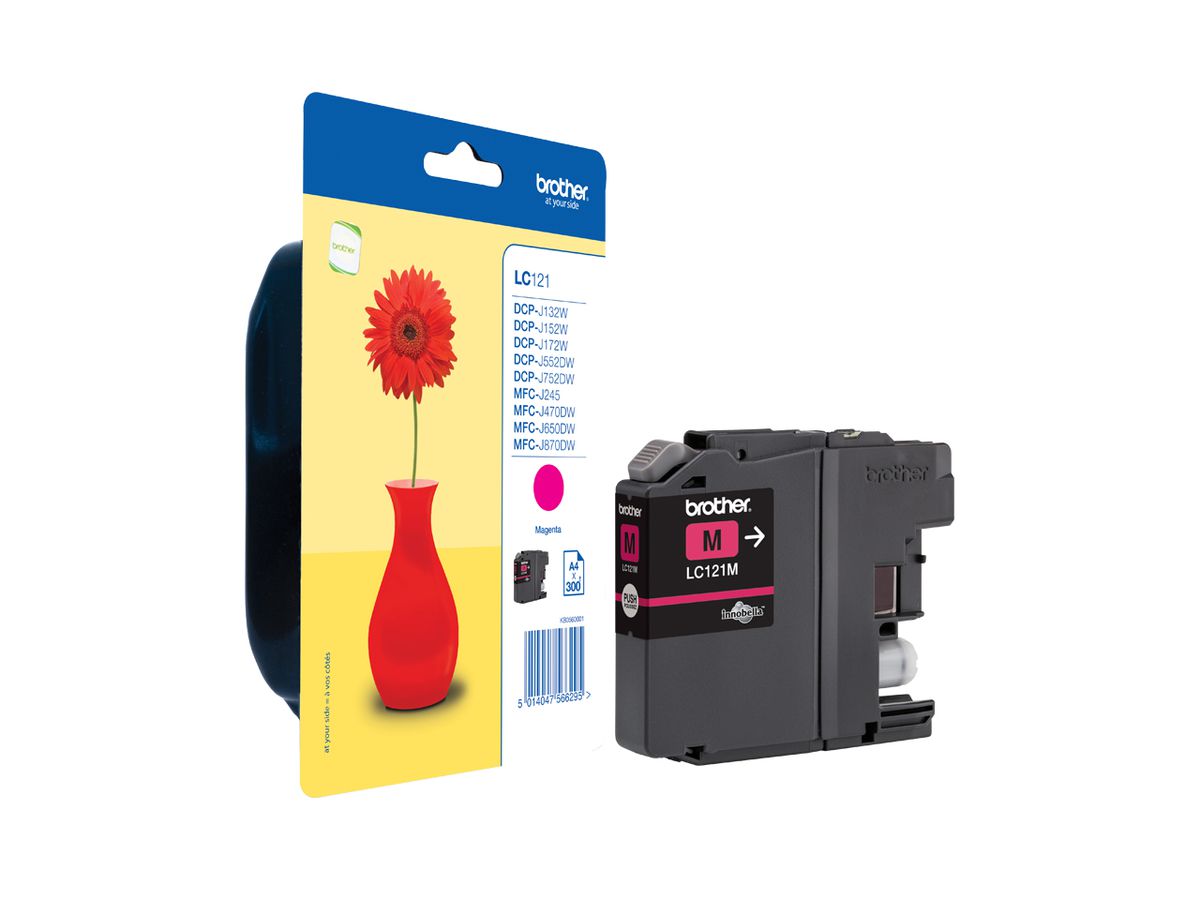 Brother LC-121M ink cartridge 1 pc(s) Original Magenta