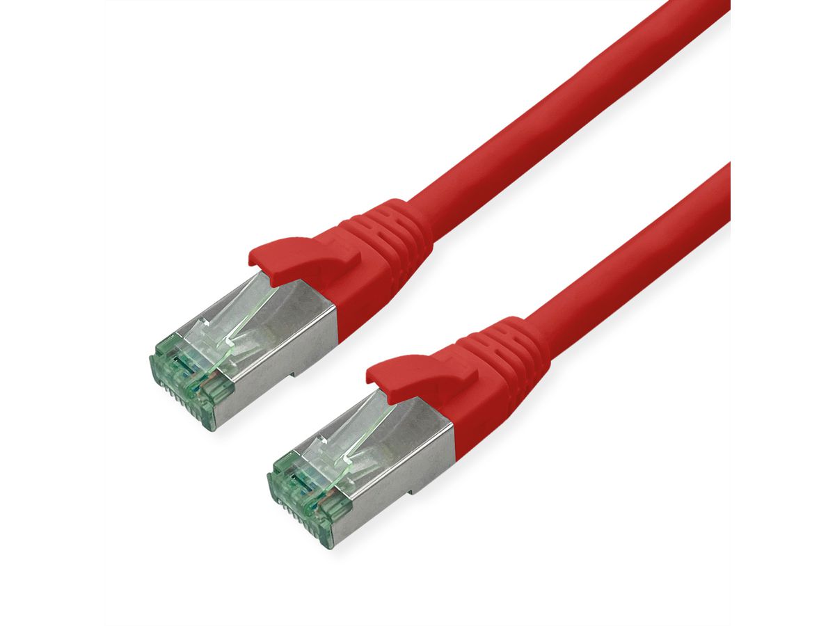 ROLINE RM Patchkabel Cat.6A S/FTP (PiMF), rood, 0,5 m