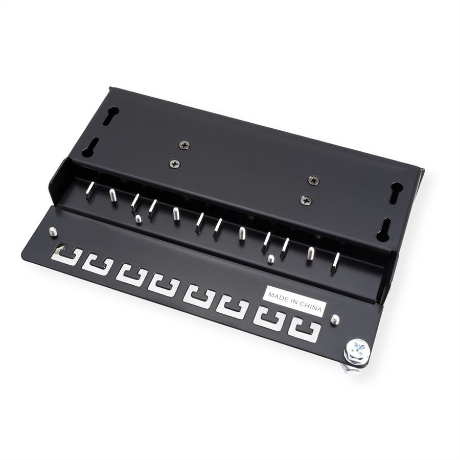 ROLINE Cat.5e (Class D) Wall Mount Patch Panel, 8 Ports, STP, black