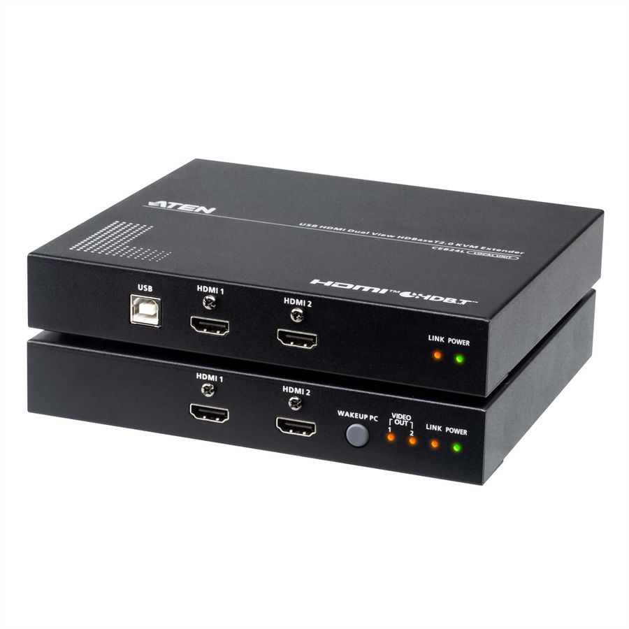 ATEN CE824 USB-HDMI Dual View HDBase 2.0 KVM-extender