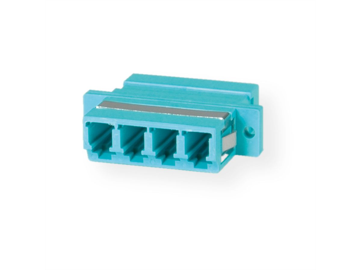 VALUE  Fibre Optic Adapter LC quadruple, OM3, PB