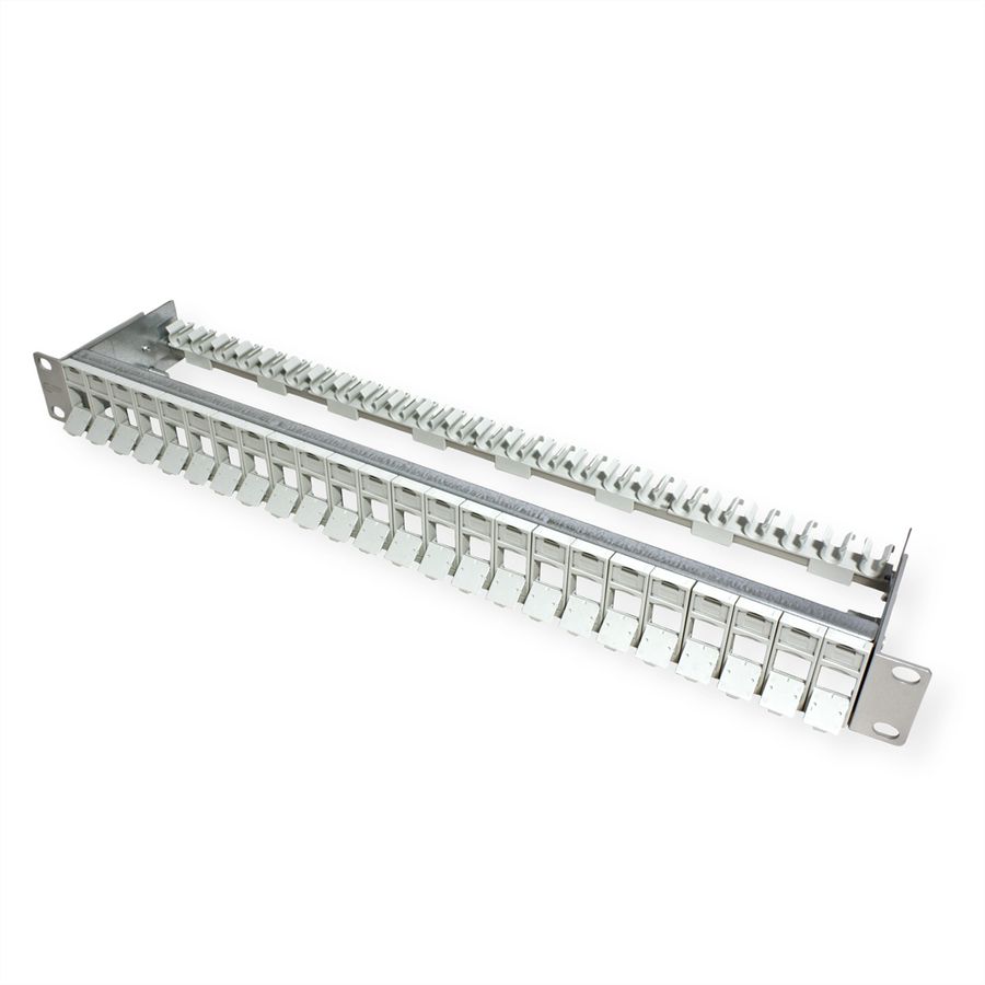 METZ CONNECT 19" Paneel 1HE Moduledrager leeg voor 24 modules (E-DAT of C6A)