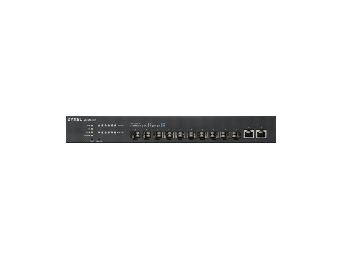 Zyxel XS1930-12F-ZZ0101F network switch Managed L2/L3 Black