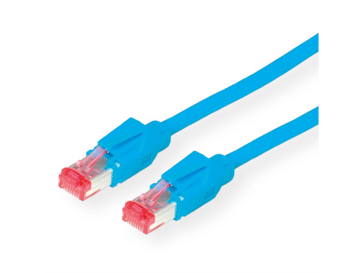 DÄTWYLER S/FTP Patchkabel Cat.6 (Class E), CU 7702 flex LS0H, Hirose TM21, blauw, 1 m