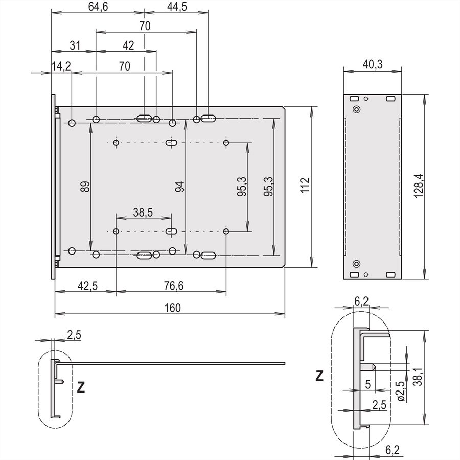 SCHROFF CPCI Module for Drive Unit HD 1 × 3.5", 3 U Vertical, With Front Panel