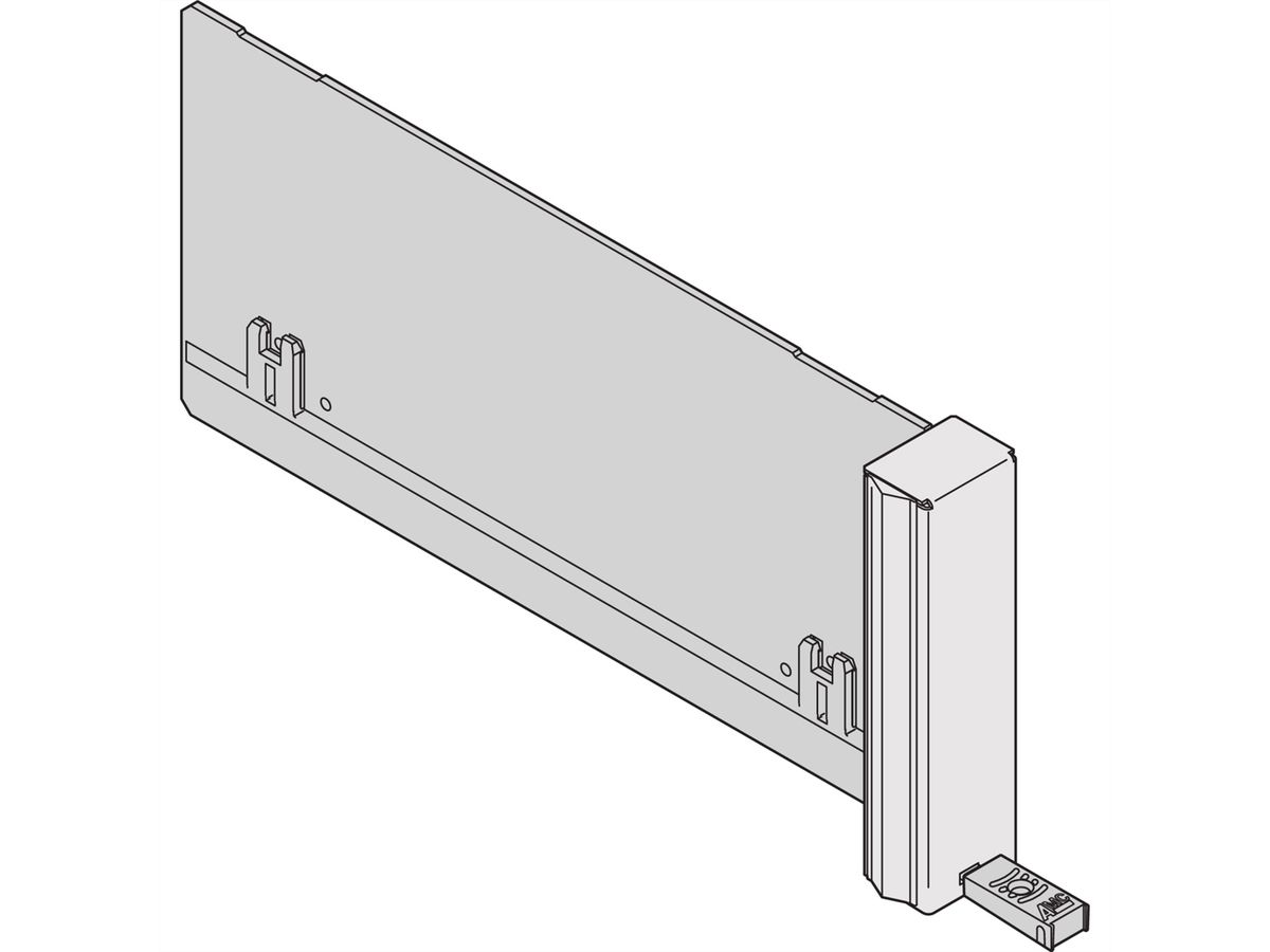 SCHROFF AMC Filler Module ECO With Fixed Handle, Double Mid-Size