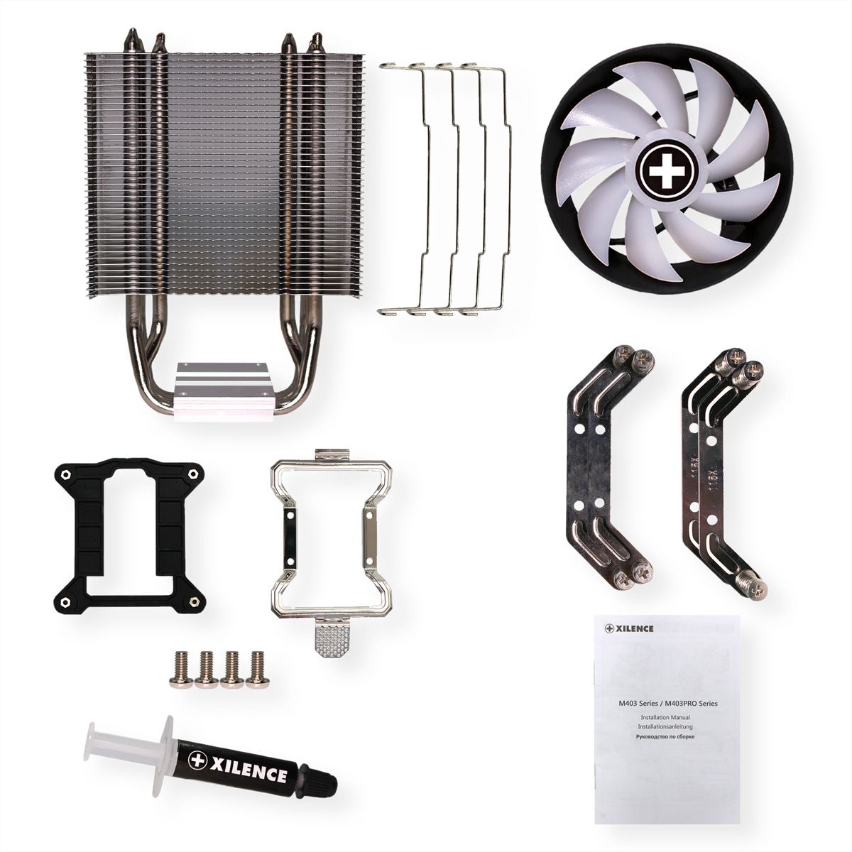 Xilence M403PRO.ARGB AMD and Intel CPU Cooler, 120mm ARGB PWM Fan, 150W TDP