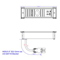 BACHMANN KAPSA S 1xCH 1xUSB A&C 22W, 0.2m GST18 Switzerland