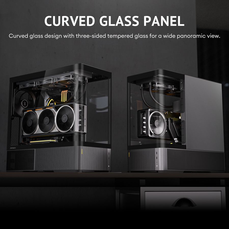 ANTEC Constellation C6 Curve Air PC Gehäuse ATX Midi Tower, schwarz