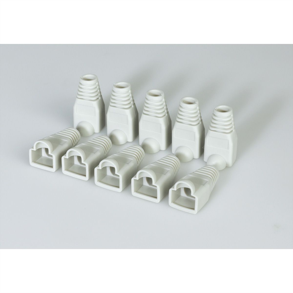 Tule grijs voor RJ-45, 10 stuks