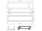 BACHMANN POWER FRAME Installation frame medium 4-gang, RAL 9010