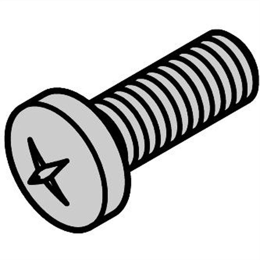 SCHROFF Kruiskopschroef, Pozidrive, M6x16, St, Verzinkt, 100 stuks