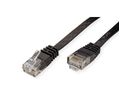 VALUE UTP Patch Cord, Cat.6 (Class E), extra-flat, black, 1.5 m