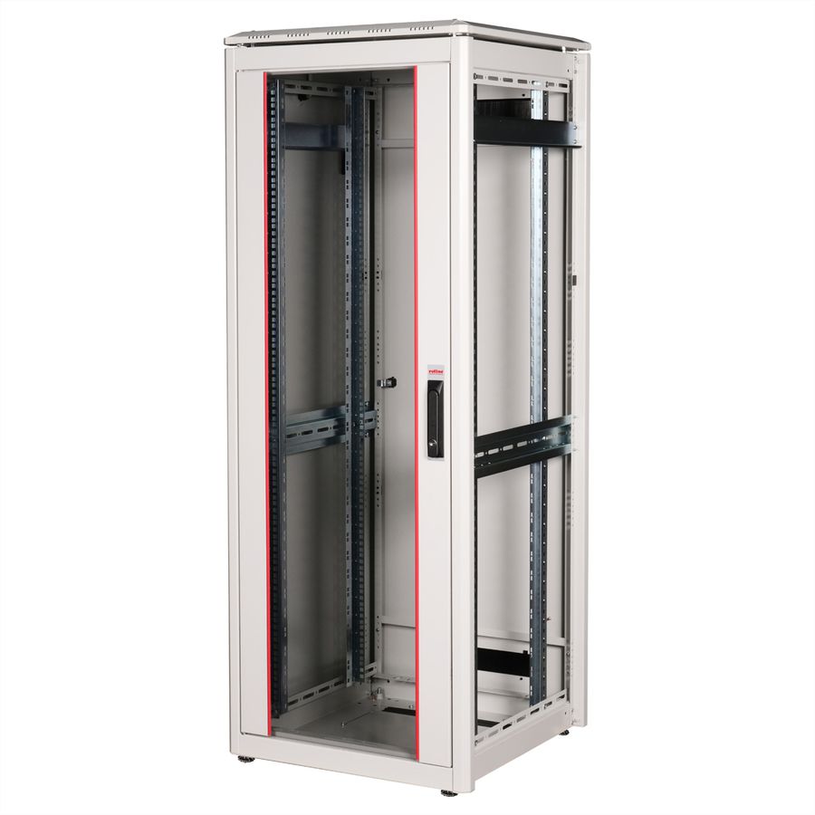 ROLINE 19-inch netwerkkast Pro 32 U, 600x600 BxD Glazen deur grijs