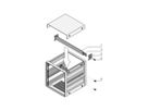 SCHROFF horizontale rail, midden, type ST-C, 63 PK