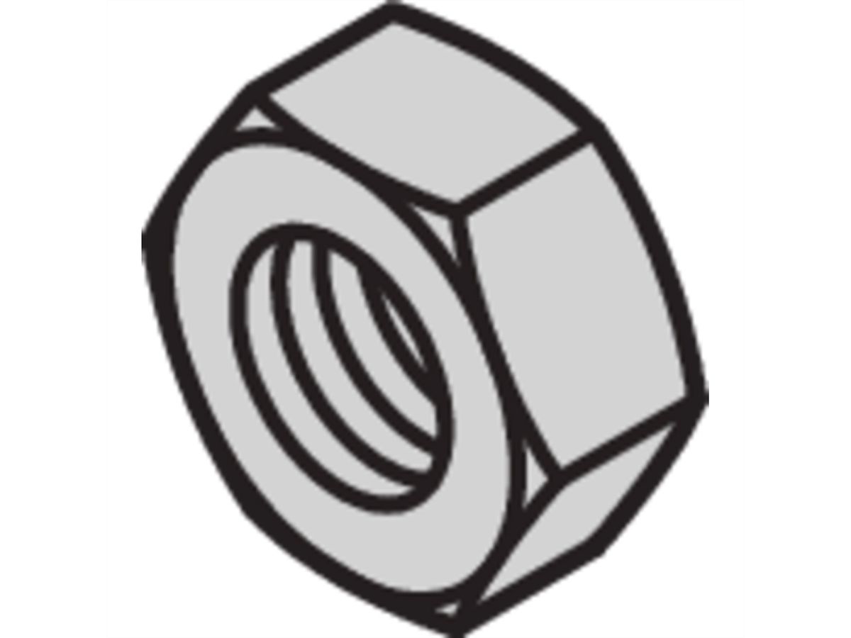 SCHROFF Hexagonal Nut, M2.5
