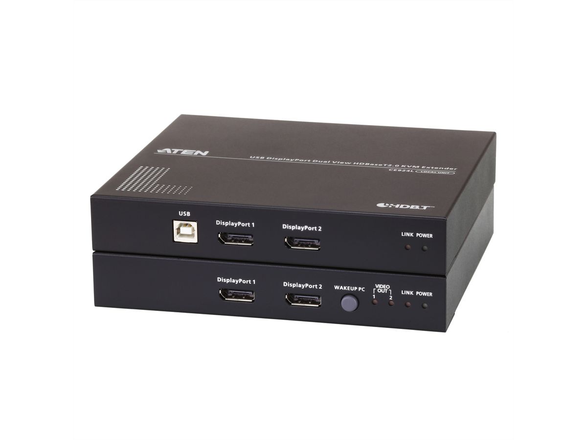 ATEN CE924 USB DisplayPort Dual Display HDBaseT 2.0 KVM extender