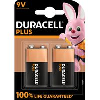 DURACELL Ultra Power, 9V (6LR61), verpakking van 2