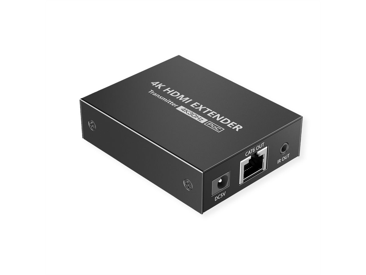 VALUE HDMI A/V Extender via Cat.6A kabel, 4K@30Hz, 40m