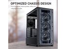 ANTEC FLUX PC case Midi Tower Gaming ATX, black