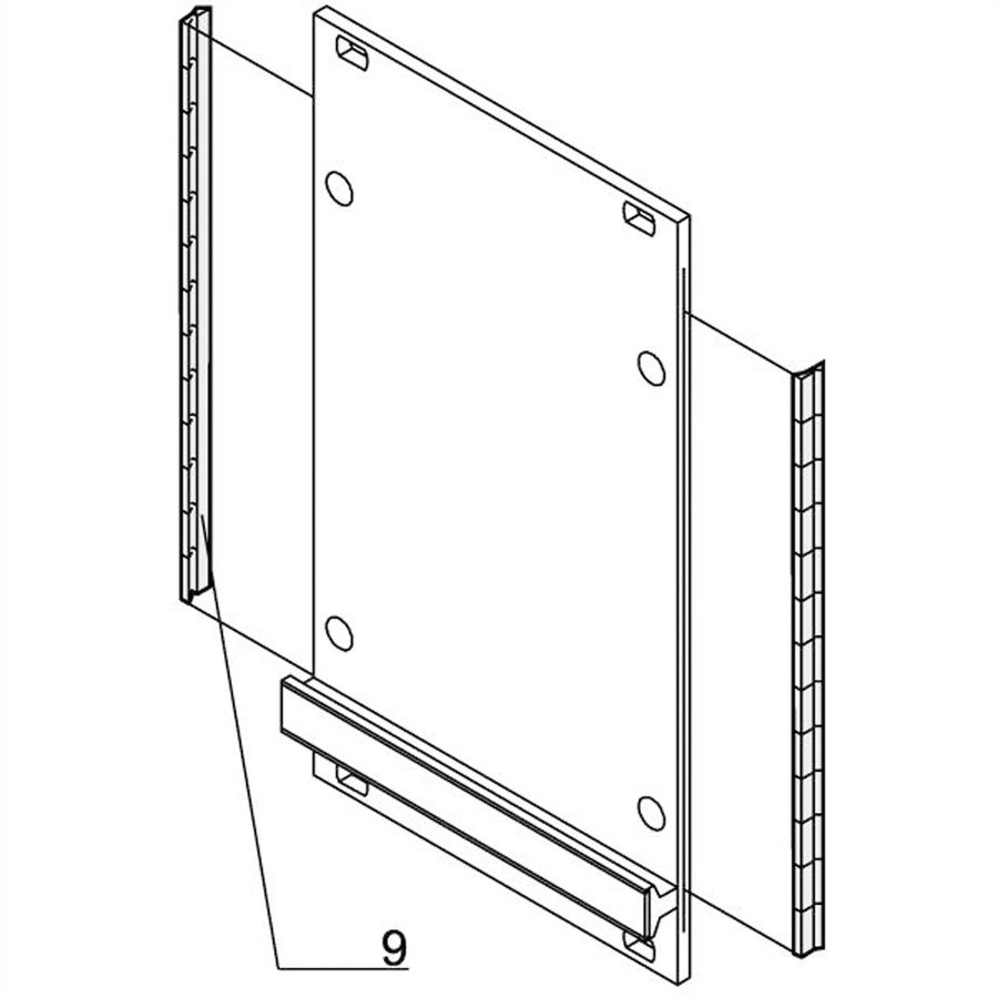 SCHROFF Front Panel EMC Stainless Steel Shielding Kit, 3 U, 100 pieces