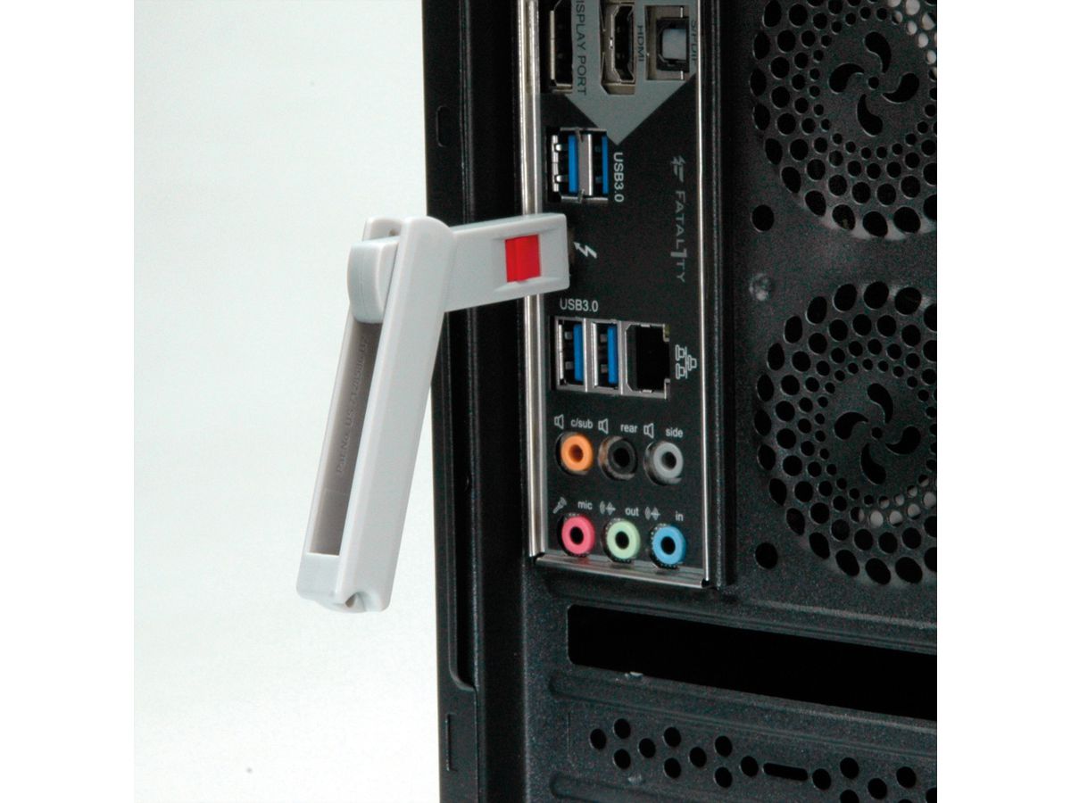 ROLINE USB Type C Port Blocker, 1x lock and 1x key