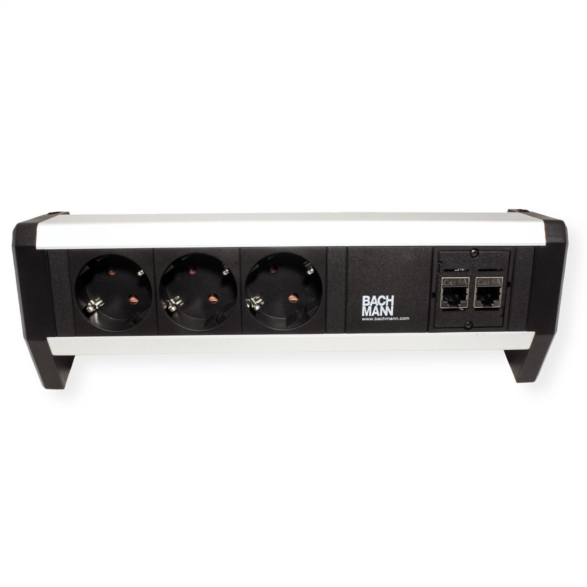 BACHMANN DESK 3x geaard contact, 2x CAT6
