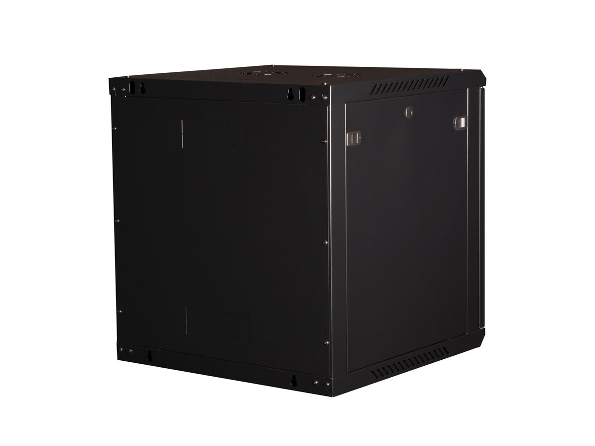 VALUE 19-Zoll Wandgehäuse 12HE, 600x600mm schwarz, Bausatz