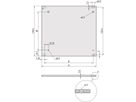 SCHROFF HF-frame type insteekmodule Frontplaat, 3 HE, 28 HE, 2,5 mm, Al, voor geanodiseerd, achter geleidend