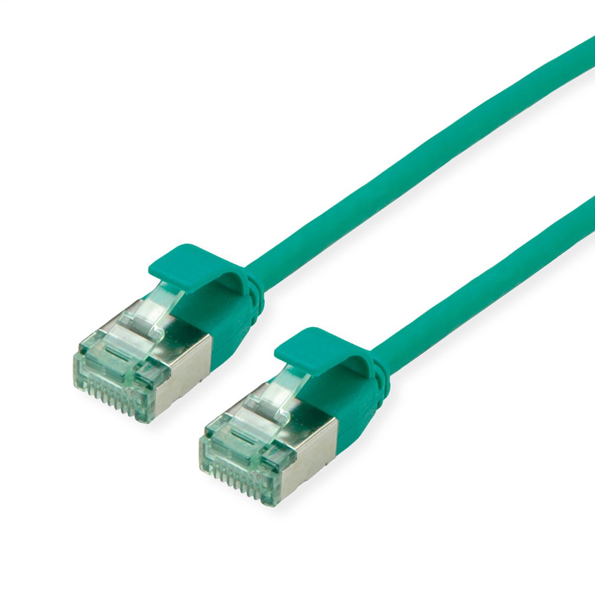 ROLINE RM U/FTP DataCentre patchkabel Cat.6A (Klasse EA), extra dun, groen, 0,15 m